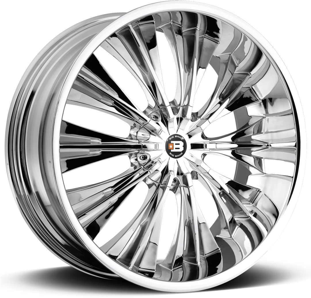 Chrome - Big Bang Bb5 Wheels Chrome (1080x1080), Png Download