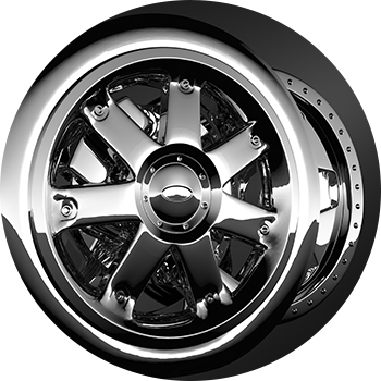 Custom Wheels - K's Custom Wheels (350x350), Png Download