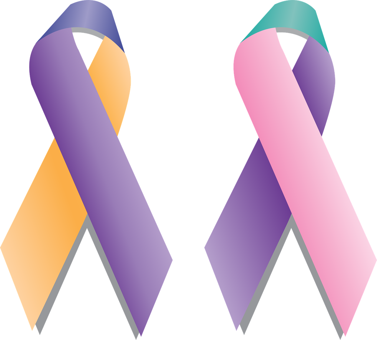 Cancer - Bladder Cancer Ribbon Png (1280x1154), Png Download
