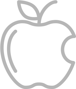 Apple Icon Dark - Icon (1000x400), Png Download