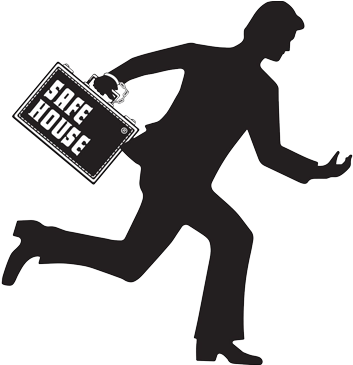 Milwaukee's Spy Themed Restaurant Hq - Spy Running Silhouette (400x400), Png Download