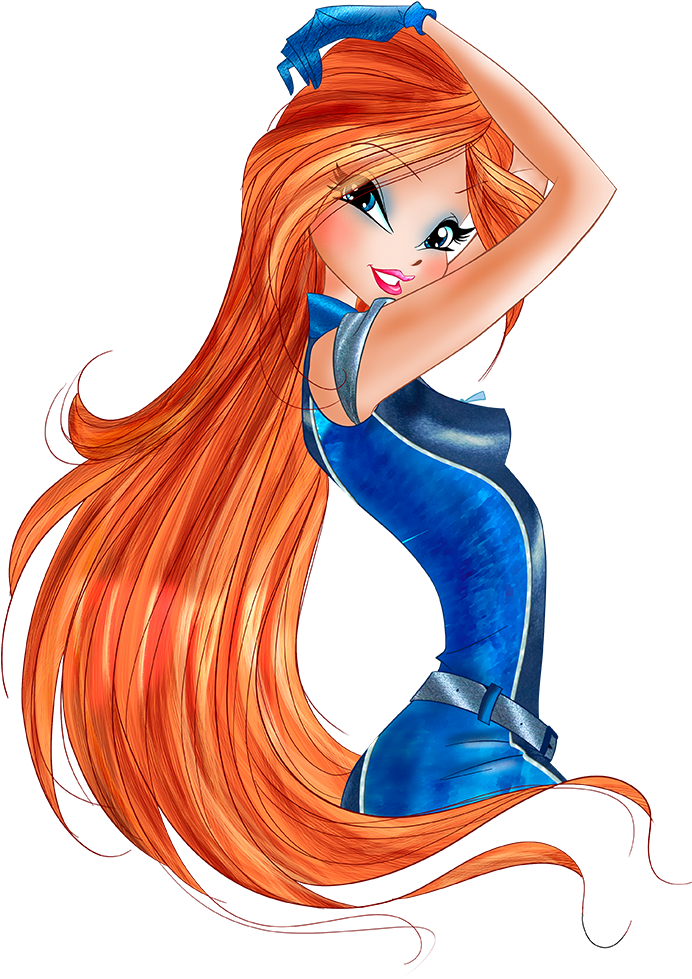 World Of Winx Bloom In Spy Outfit Png Picture - World Of Winx Bloom Spy (1000x1000), Png Download