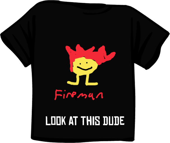 Fireman - Giant Bomb Tee Ko (579x485), Png Download