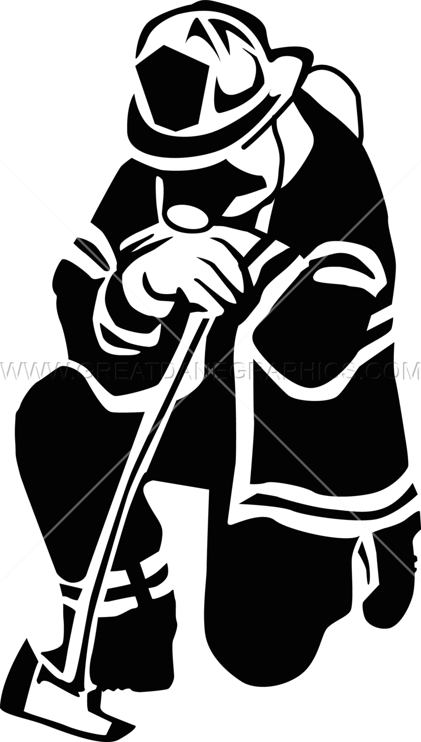 Firefighter Clipart Transparent - Firefighter With Wings Clipart Black And White (825x1453), Png Download