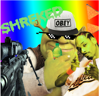 Mlg Shrek Png - Shrek (500x333), Png Download