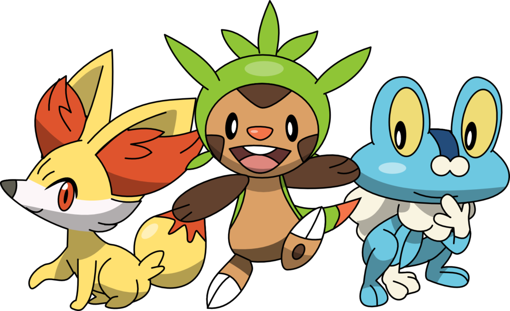 Png - Pokemon Starter Kalos (1024x626), Png Download