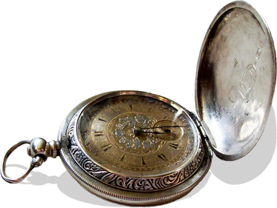 Old Pocket Watch Png (400x301), Png Download