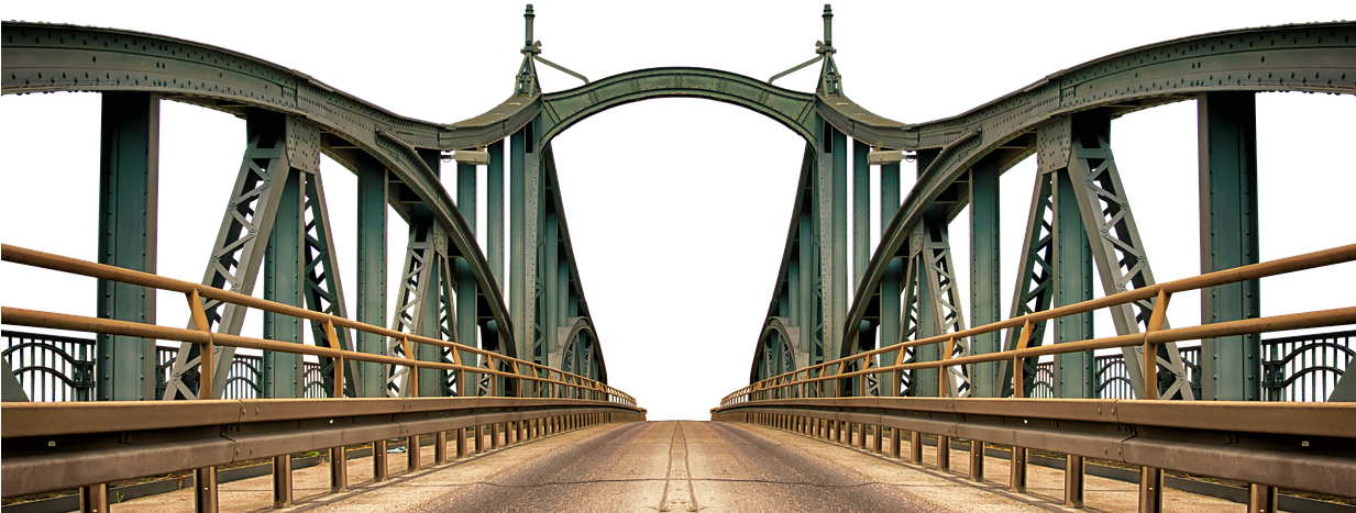 Γέφυρα, Stahlbrücke, Κτίριο - Steel Bridge Png (1232x480), Png Download