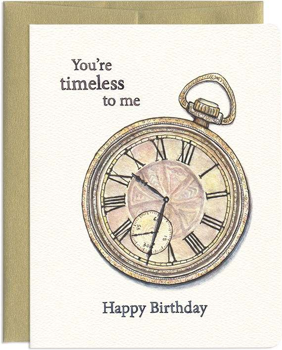 Nostalgic Antique Watch Greeting Card - Pocket Watch (800x800), Png Download