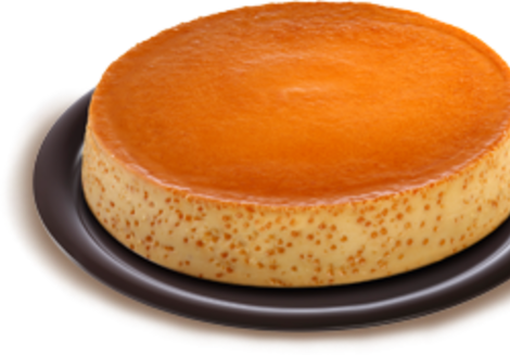 Flan De Rompope (470x327), Png Download