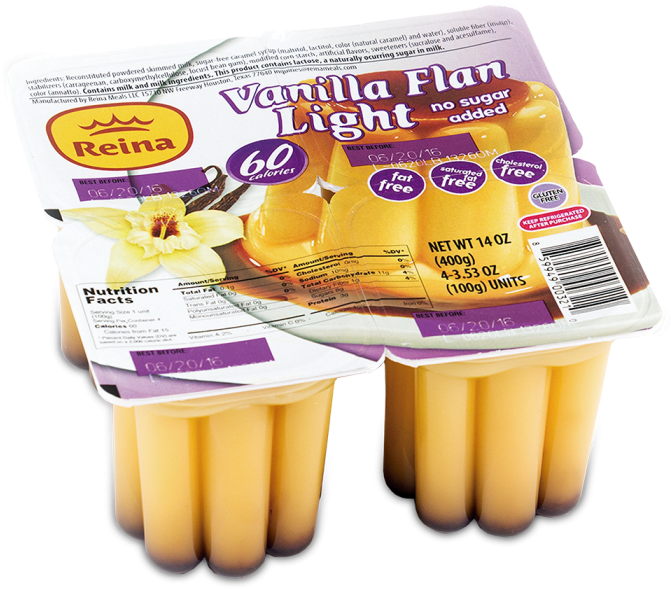 Flan - Reina Vanilla Flan (700x700), Png Download
