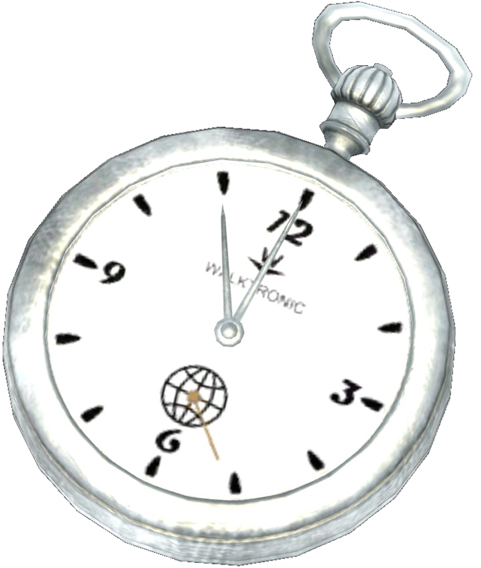 Silver Pocket Watch - The Vault (1200x904), Png Download