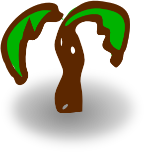 Rpg Map Symbols - Palm Tree Clip Art (800x800), Png Download