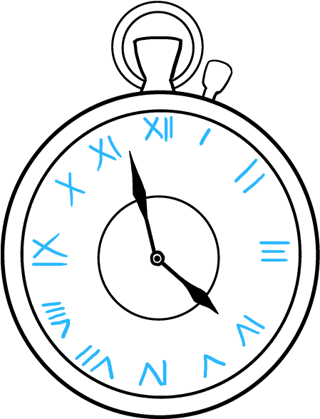 How To Draw Pocket Watch - Wharf House Restaurant (680x678), Png Download