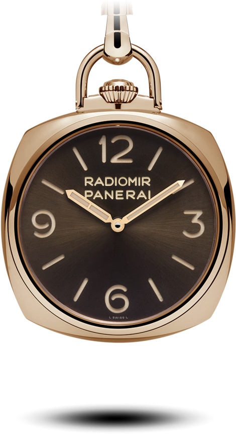 Pocket Watch 3 Days Oro Rosso - Panerai Pocket Watch Stand (646x1024), Png Download