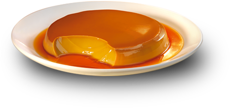 Flan Caramel - Flan (550x271), Png Download