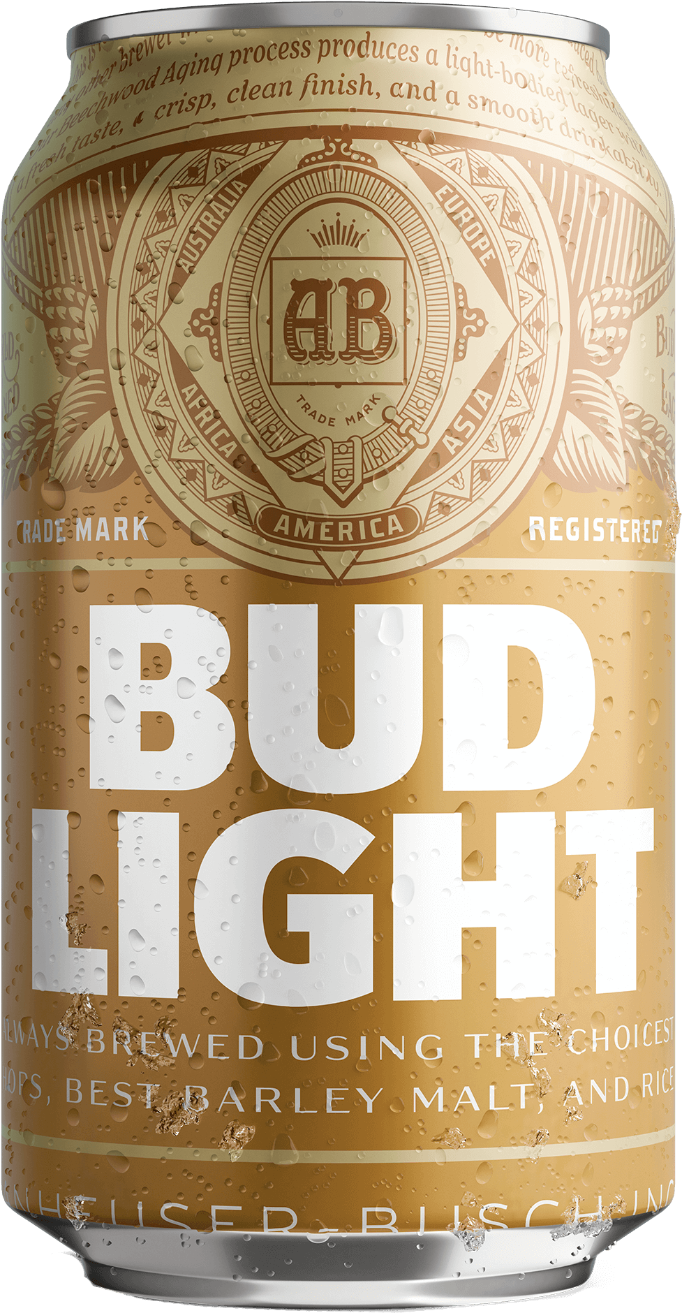 Bud Light Gold Can - Bud Light (994x1917), Png Download