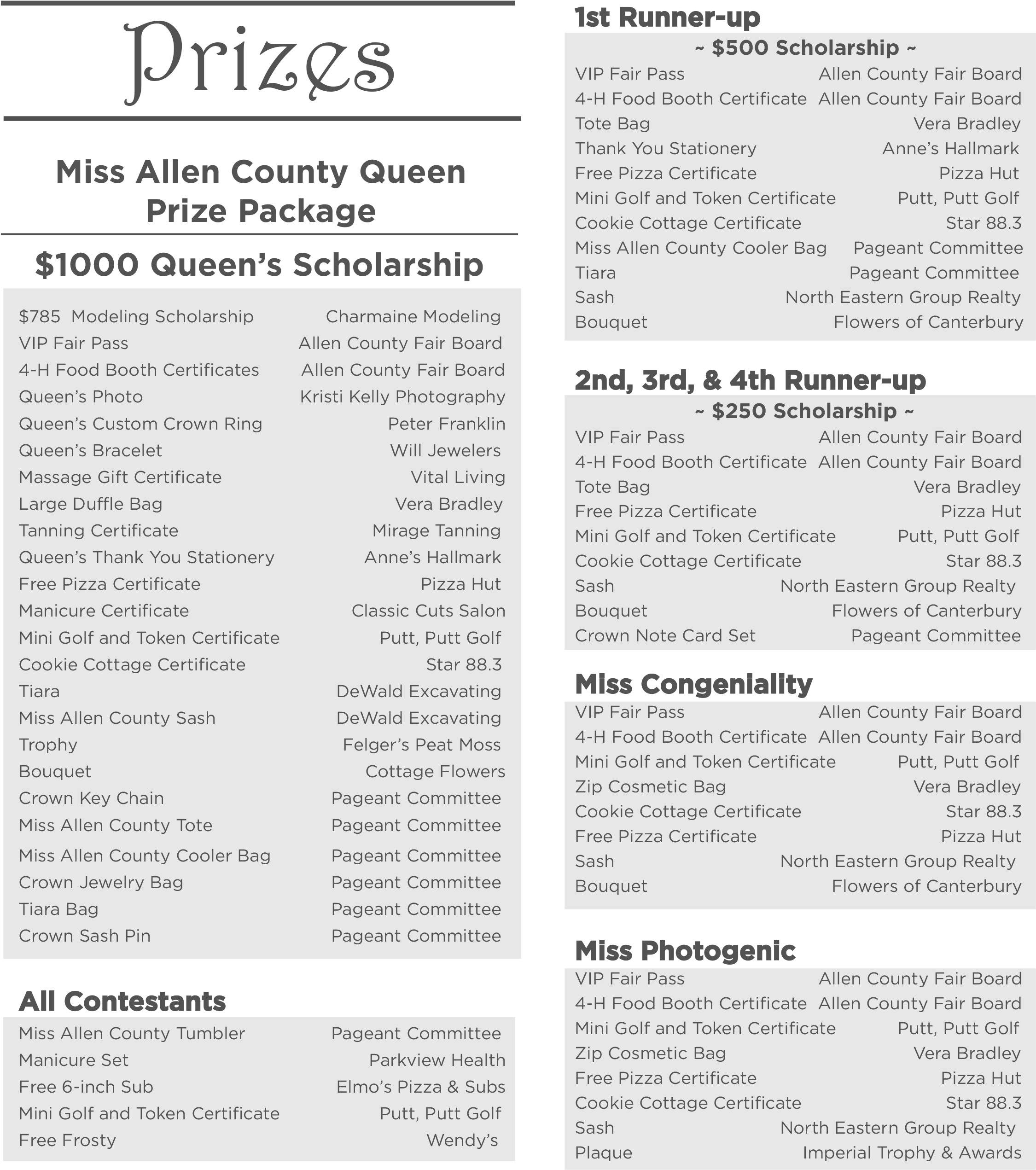 We Thank You From The Bottoms Of Our Hearts For Your - Allen County Fairgrounds (2301x2611), Png Download