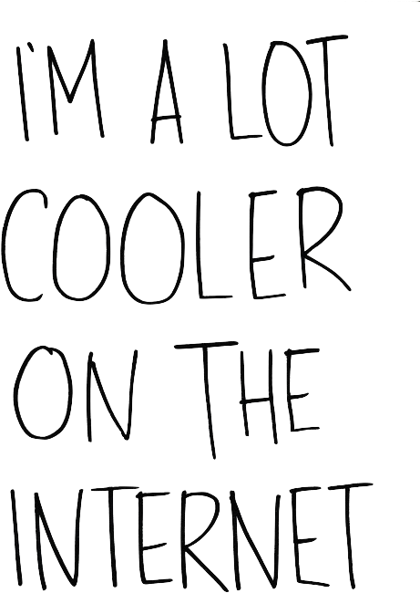 Tumblr Mrcp52ijtp1s6294bo1 500 - I M Way Cooler On The Internet (500x736), Png Download