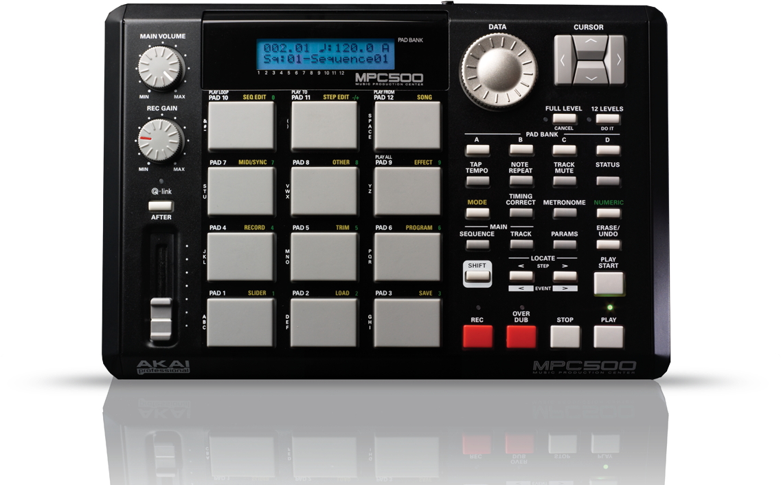 Akai Mpc 500 Sampler - Akai Mpc 500 (700x438), Png Download