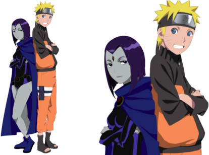 Rob Made A Permanent Fusion Of Raven From A Mix Of - Raven And Naruto (480x307), Png Download