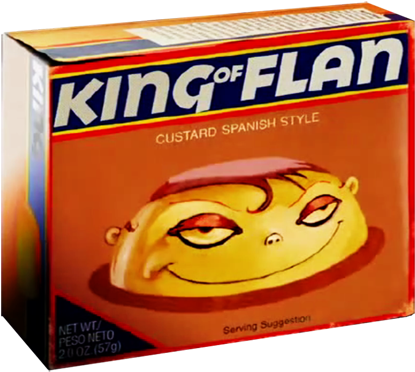 Rnieles - Courage King Of Flan (450x396), Png Download