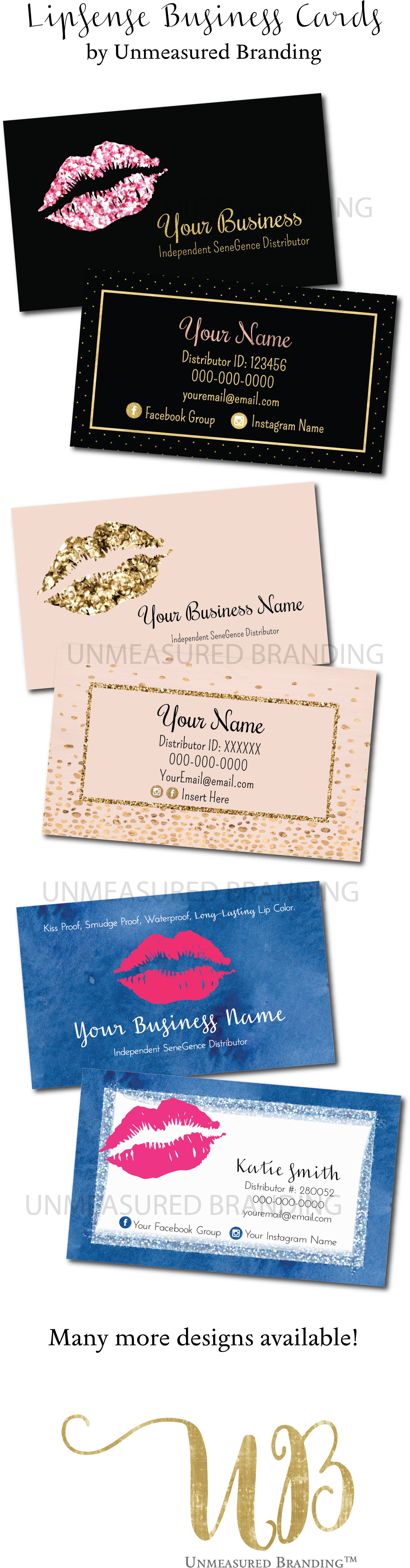 Lipsense Business Cards, Senegence Business Cards, - Unmeasuredbranding Rose Gold | Marble | Rf Business (2033x7588), Png Download