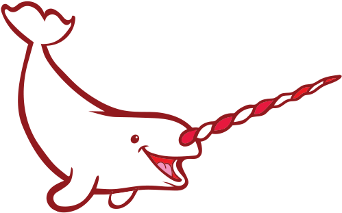 Cartoon Narwhal No Background (514x333), Png Download