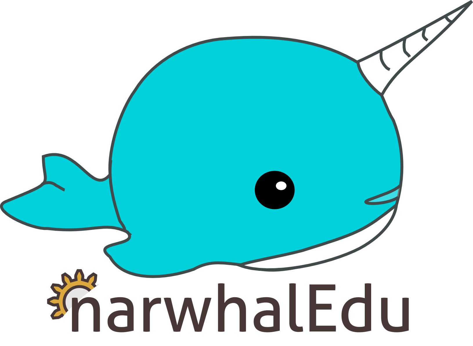 Drawn Narwhal Transparent - Mit Mascot (1630x1192), Png Download