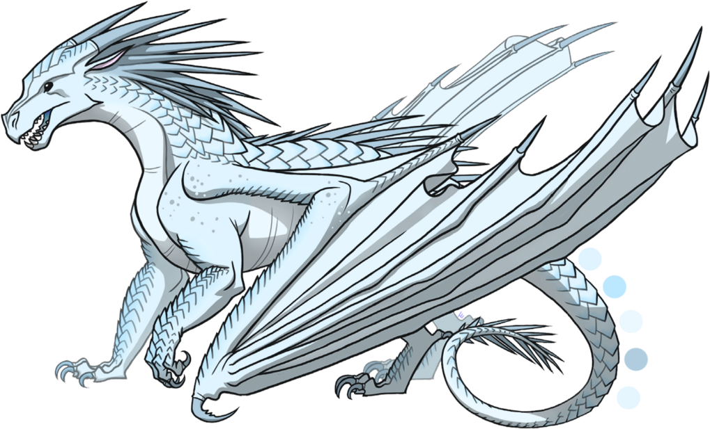 Drawn Narwhal Wing - Wings Of Fire Icewing (1024x627), Png Download
