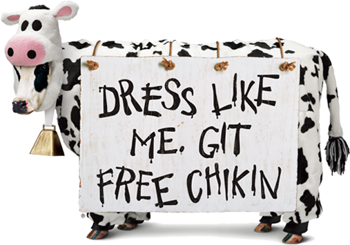 Chick Fil A Cow Png - Chick Fil A Cow Appreciation Day 2017 (507x355), Png Download