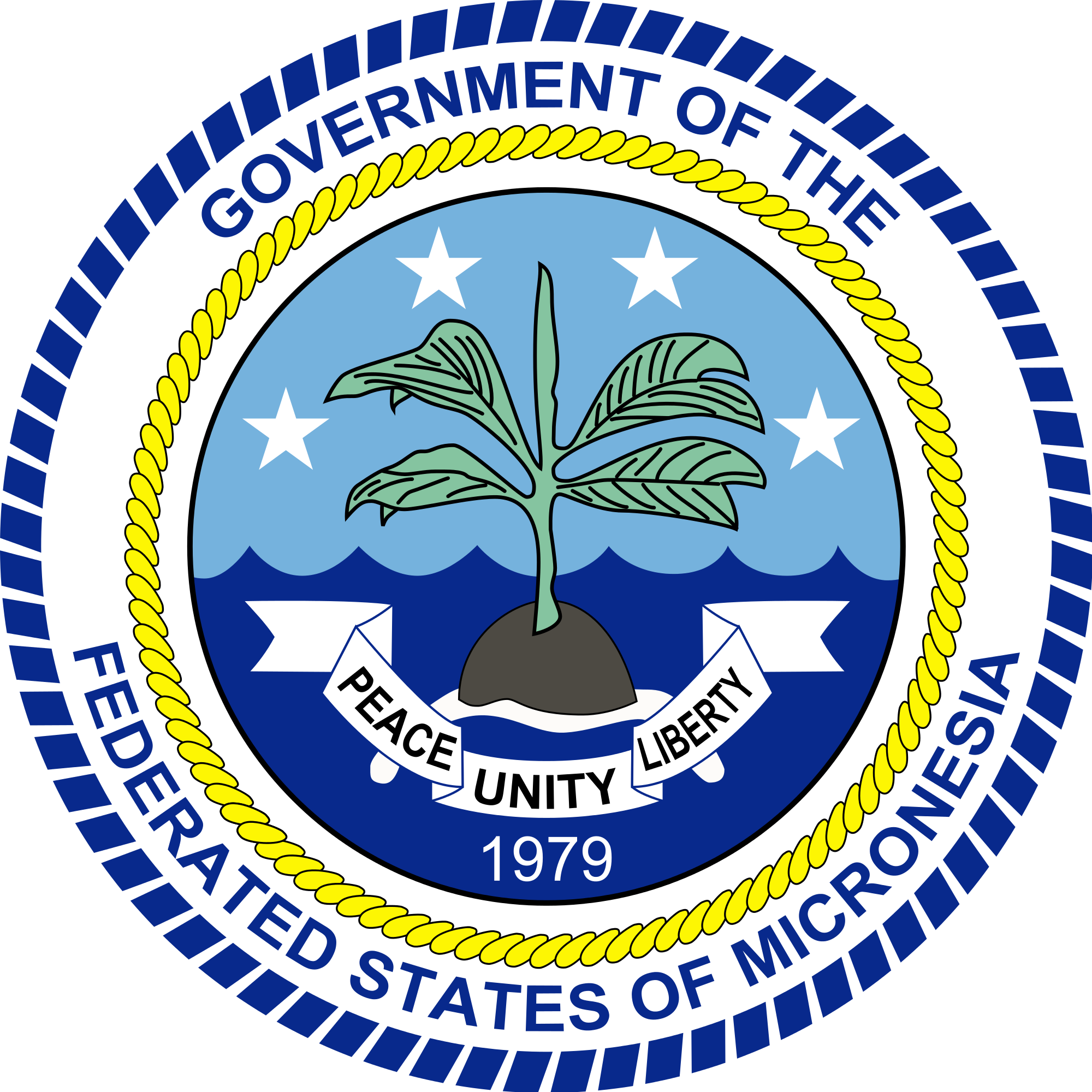 Government Sites - Federated States Of Micronesia Seal (2000x2000), Png Download