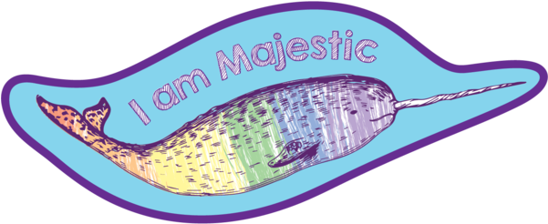 Narwhal (600x447), Png Download