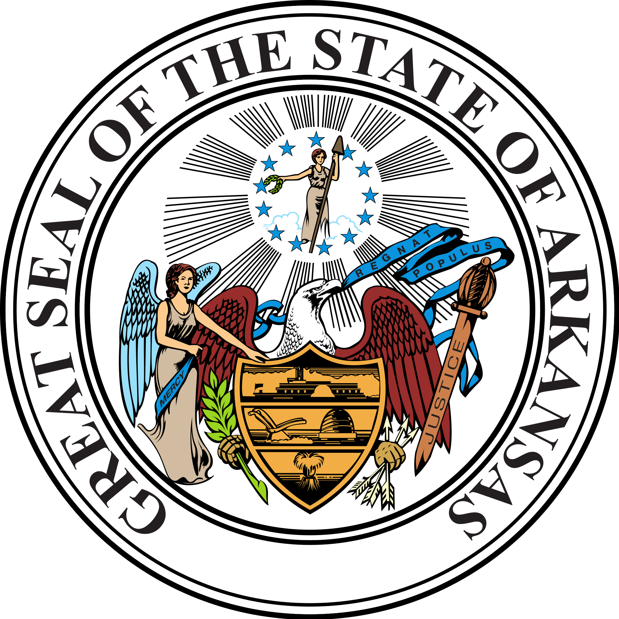 Estate Of Deceased Ceo Settles False Claims Act Lawsuit - State Of Arkansas Logo (2000x2000), Png Download