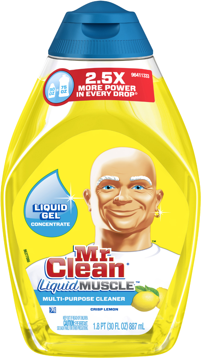 Smart Dosing Cap Eliminates Product Waste With Single-squeeze - Mr Clean Liquid Muscle (1280x1280), Png Download