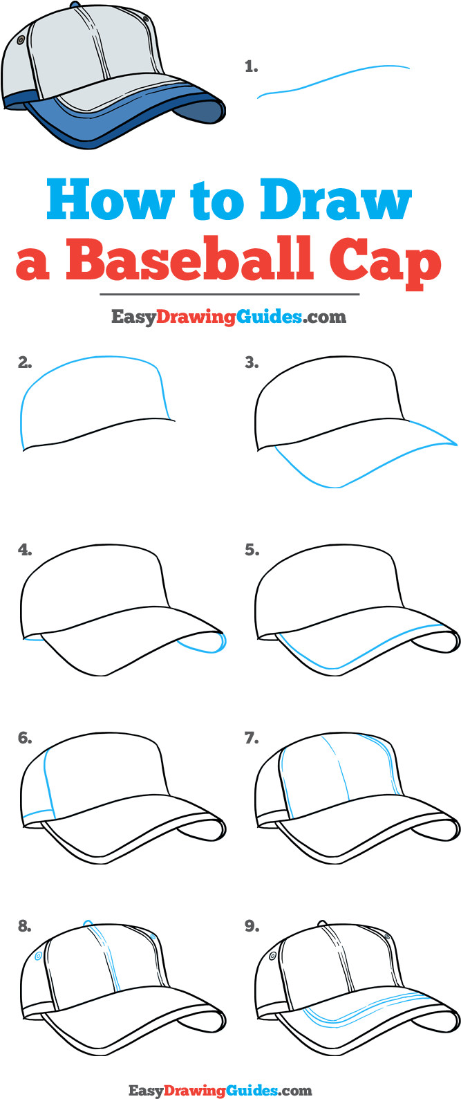 How To Draw A Baseball Cap - House (736x1652), Png Download