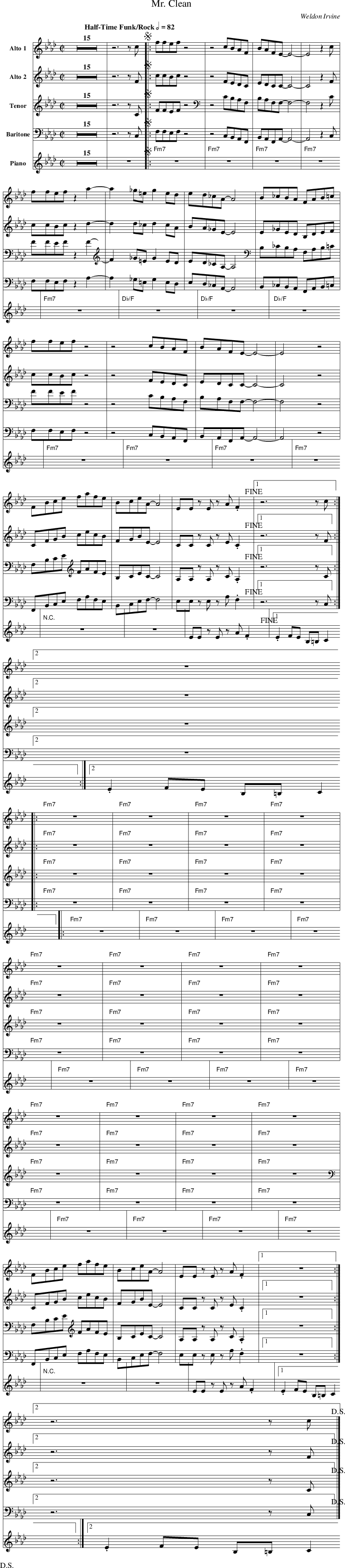 Listen To Mr - Sheet Music (727x3300), Png Download