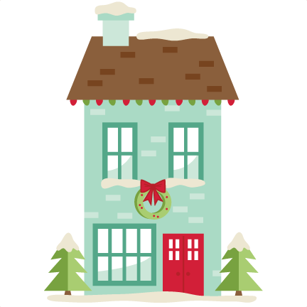 Graphic Download Christmas House Clipart - Cute Cartoon House Png (432x432), Png Download