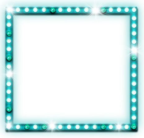 Molduras Png Overlays Pretty Freetoedit - Molduras Png Para Photoscape Azul (464x442), Png Download