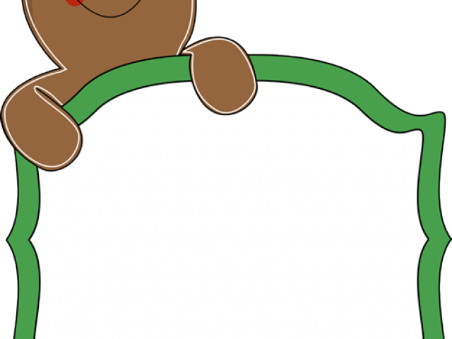 Gingerbread Clipart Sign - Gingerbread Man (640x480), Png Download
