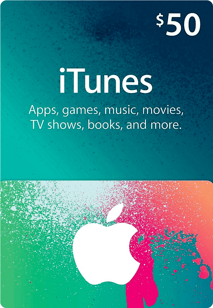 50 Itunes Gift Card Us - Itunes Gift Card 50 (1020x1020), Png Download