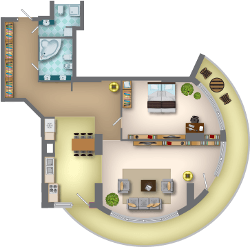 Floor Plan (600x400), Png Download