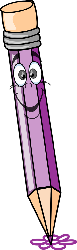 Escola & Formatura - Purple Pencil Clipart (318x1024), Png Download