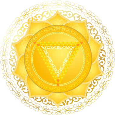 Solar Plexus Chakra Symbol - Manipura (409x415), Png Download