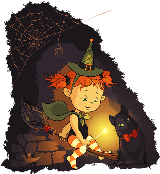Halloween Little Witch Png Picture - Witch (559x600), Png Download
