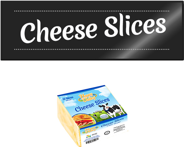 Happy Valley Dairy's Cheese Slices - Cheese (600x544), Png Download