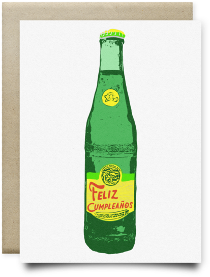 Topo Chico Feliz Cumpleanos Card - Spanish Language Birthday Card (600x600), Png Download