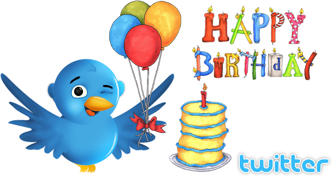 Feliz Cumpleaños Twitter - Twitter Bird (700x420), Png Download