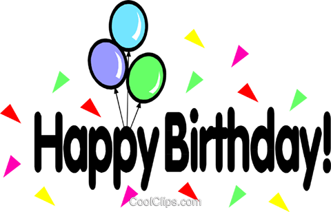 ¡feliz Cumpleaños Libres De Derechos Ilustraciones - Happy Birthday Clip Art (480x308), Png Download