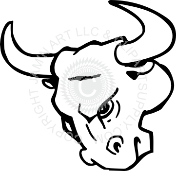 Bull Head (361x352), Png Download